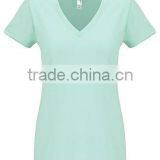 Next Level Apparel Women's Sueded S/S V-Neck Tee - Made From 60% Combed Ring-spun Cotton and 40% Polyester Jersey. thumbnail-4