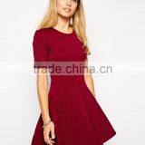 Kater Dress With Textured Seam Detail and Short Sleeves thumbnail-1