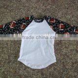 Hot Sale Raglan Baby Girl Sports Shirt Fall Icing Sleeve Game Shirt Boutique Children Girl Football Shirt thumbnail-3