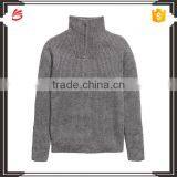55% Acrylic, 45% Cotton Polo Sweater Pullover Men Half Zip Sweater thumbnail-1