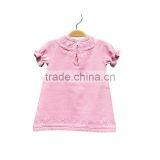 Round Neck Short Sleeve Cotton Knitting Girl Dress thumbnail-2