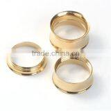 18mm Stainless Steel Ear Stretcher Expander Bobbin Gold Plated Charming Plugs Jewelry thumbnail-3