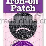 Mini Glitter Iron on PU Patches Heat Press Patches Kids Iron on Patch thumbnail-1