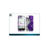 Rhinestone Sparkling 3d s Shape Flower Diamond Pearl Hard Case Cover For Iphone 5 OEM