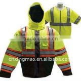Nylon/PVC Tri Color Reflective Jacket and Vest Combo
