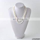 Multi Layer Ivory Shell Necklace Fashion Statement Necklace thumbnail-2
