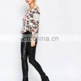 High Quality Spandex Office Lady's Blouse and Skrit Uniform Latest Fashion Blouse Design thumbnail-4