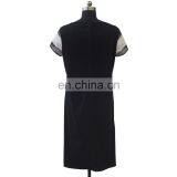 2016 Latest Fashion Black and White Embroidery Lace Ladies Dress thumbnail-5