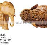 Wood Crafted Elephant thumbnail-5