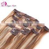 Indian Temple Hair Curly Blonde Clip in Hair Extensions