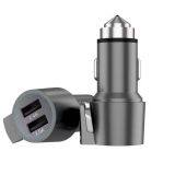 2.4A 2USB Interface Metal Car Phone Mobile Charger thumbnail-1