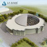 Prefabricated Steel Space Frame Structure Function Hall Design for Wedding Exhibition Conference Assembly Sports thumbnail-4