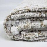 Faux Fur Reversible Throw Blanket Super Soft Fuzzy Fur Sherpa Blanket Warm Winter Blanket thumbnail-4