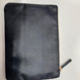 custom black bag with zip ring