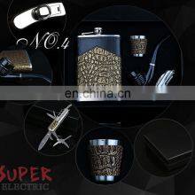 Eco Friendly Water Bottles 304 Stainless Steel Leak Proof Liquor Hip Flask 9 oz Water Flask Bottle With Funnel and Gift Box thumbnail-4