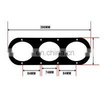 XT New Universal Car 2pcs Aluminum Rear Bumper Race Air Diversion Diffuser Panel thumbnail-2