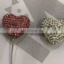 Natural White Crystal Heart Shape AB Stone Beads, Crystal AB for Jewelry thumbnail-5