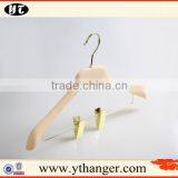 High Quality Plastic Suit Hanger Velvet Hanger With Golden Clips thumbnail-2