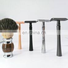 Classical Style Barber Shaving Razor Gun Black Metal Sefety Razor Shaver thumbnail-1