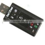 Hot Sale USB External 7.1 Channel Audio Device Sound Card Adapter For Laptop