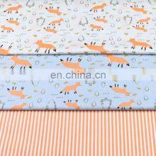Cartoon Fox Stripe Printed Cotton Children's Bedding Fabric Wholesale thumbnail-5