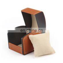 Wholesale Leather Cover Wooden Single Mens Watch Boxes thumbnail-4