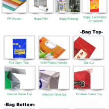 Organic Fertilizer Glossy Bopp pp Woven Bag 20kg Strong Capacity Bag