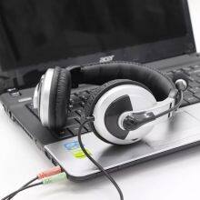Hot Selling Over Ear Business Wired Headset Computer PC Telephone USB Headsets Headphones With Mic HD804 thumbnail-4