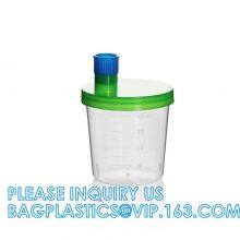 Disposable Plastic Medical Patient Test Sample Cup Sputum Fecal Specimen Collector 30ml 60ml 120ml Stool Urine Container