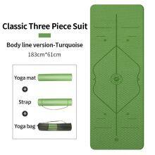 YiShengNuo Custom Print Eco Friendly Foldable Natural TPE Yoga Mat