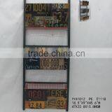 Vintage Magazine Metal Wall Shelf, Three Tiers Metal Shelf thumbnail-1