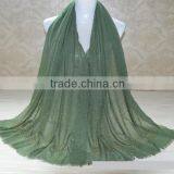 High Quality Autumn Winter Newest Hot Fix Rhinestuds Beaded Fashion Women Muslim Shawl thumbnail-3