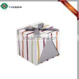 Small Gift Folding Paper Box With Ribbon Bow