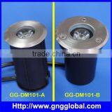 High Power Outdoor IP67Ground Recessed 1W 3W 12v Led Inground Light thumbnail-2