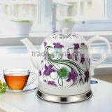 Flower Pattern 1.2L Electric Ceramic Electric Porcelain Kettle Quality Choice