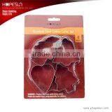 Newfangled 4pcs Metal Cookie Cutter Set Wth Biscuits Chocolate Molds Set Supplier's Choice thumbnail-1