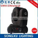 12*10w Moving Beam Head Rgbw 4in1 Performance Led School Stage Lighting for Show Acting thumbnail-4