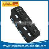 Super Speed USB 3.0 Hub 4 Port With Power Cable USB Type A to Micro 3.0 B Cable thumbnail-1