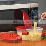 Pasta Bowl Plastic Microwave Cooker for Pasta Microwave Pasta Cooker