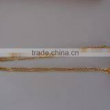 Latest Design Fashion Long Chain Pendant Gold Necklace