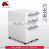 Metal Moving Filing Storage With Central Lock Mobile Pedestal File Cabinet thumbnail-2