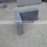 polished limestone kerbstone angle black color