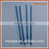 cheap straight blue plastic drinking straw
