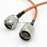RF RG142 Pigtail N Male Plug Pin to N Male Straight Cable Jumper 1M