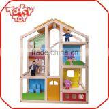 Happy Family Play Wooden Miniature Doll House thumbnail-1