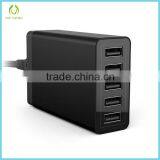 2016 Wholesales With 1.6M Power Cable 6A/8A Multiple 5-Port USB Travel Wall Charger thumbnail-2