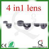 2X Telephoto+180 Degree Fisheye+wide Angle+macro Lens Magnetic 4 in 1 Mobile Phone Camera Lens for Iphone