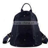 Custom Fashionable Black Canvas Tote and Shoulders Girls Backpack Bag thumbnail-2