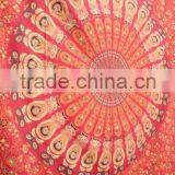 RT-631 Mandala Decorative Mandala Printed Tapestry Wall Throws Indian Decor Art Sanganeri Screen Print Bedspread Jaipur thumbnail-3