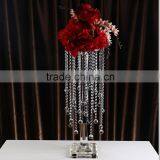 Beautiful Fashion Tall Modern Crystal Glass Flower Stand Designs